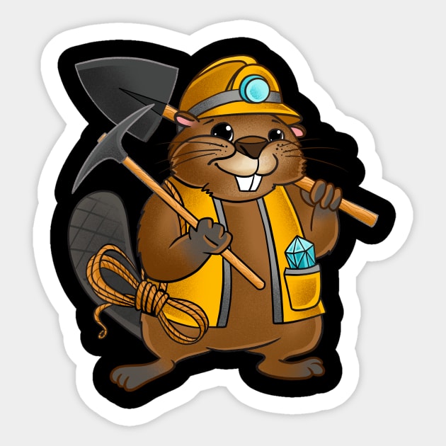 Mining Engineer Sticker by LetsBeginDesigns